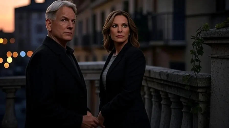 Gibbs and Jenny Shepard share a quiet moment during an assignment abroad.