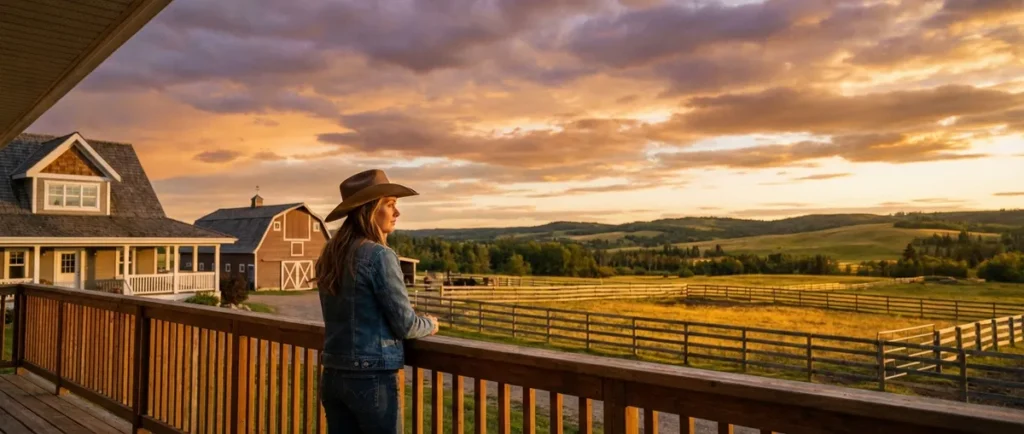 Amy Fleming at Heartland Ranch in Season 19