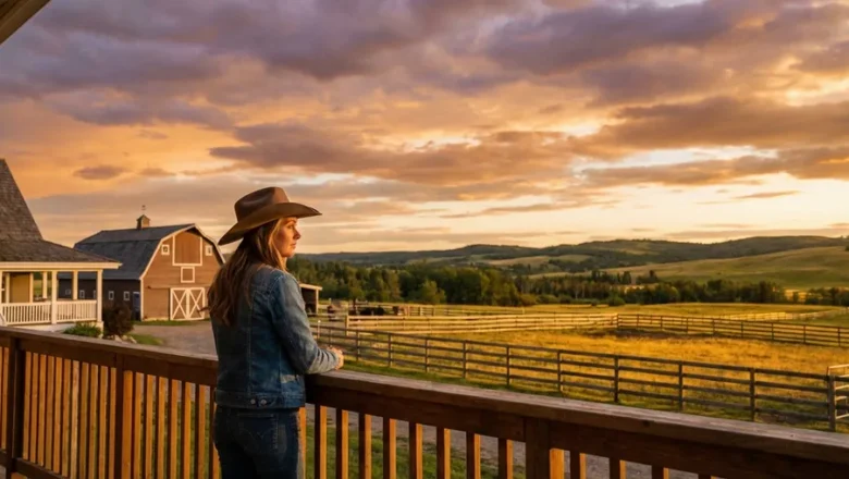 Amy Fleming at Heartland Ranch in Season 19