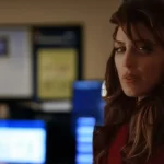 Jennifer Esposito portraying Alex Quinn in a serious moment inside an NCIS office