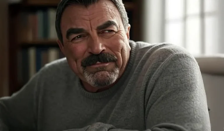 Tom Selleck looking thoughtful in a candid portrait