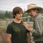 Jack Bartlett comforting Ty Borden at the Heartland ranch