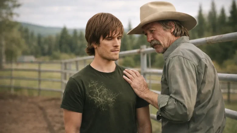 Jack Bartlett comforting Ty Borden at the Heartland ranch
