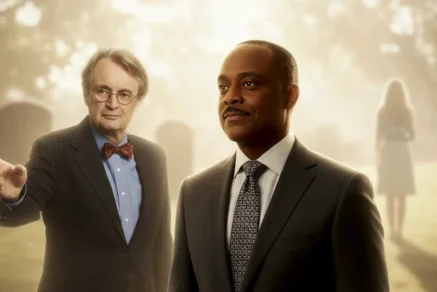 Leon Vance with Ducky in afterlife scene NCIS 500th episode