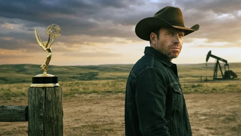 Taylor Sheridan, creator of Yellowstone and Landman, wearing a cowboy hat and looking toward the camera.
