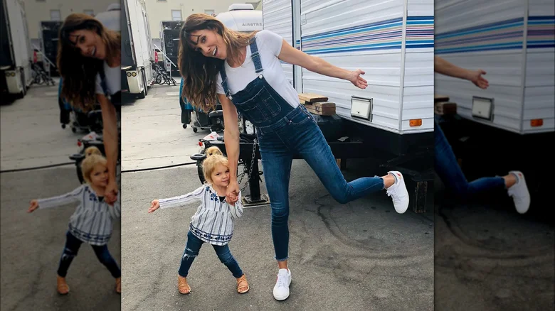 She used to visit the Paramount lot as a toddler between takes — milestones overlapped with her mom's achievements
